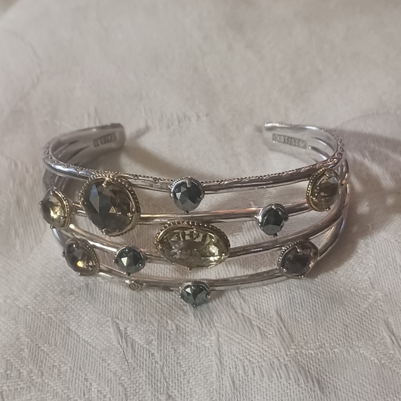 Tacori Midnight Sun Cuff Bracelet, SS & 18k - Picture 3 of 16